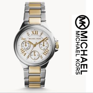 NWT Michael Kors Two Tone Stainless Steel Watch